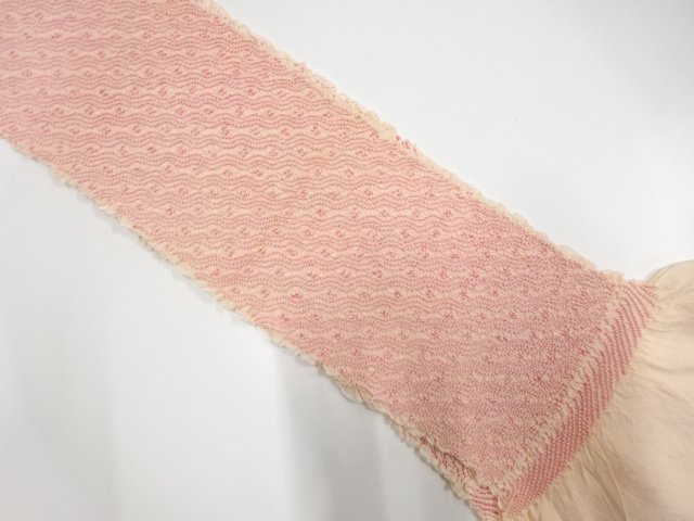 JAPANESE KIMONO / OBIAGE / SILK / SHIBORI
